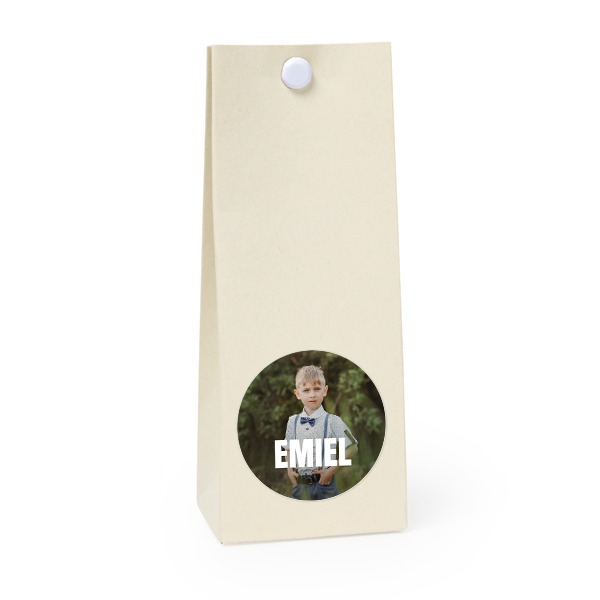 Party favours bag vanilla round 4cm Party favours bag vanilla round 4cm