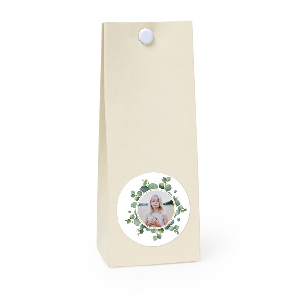 Sachet confiseur rond vanille lot de 12