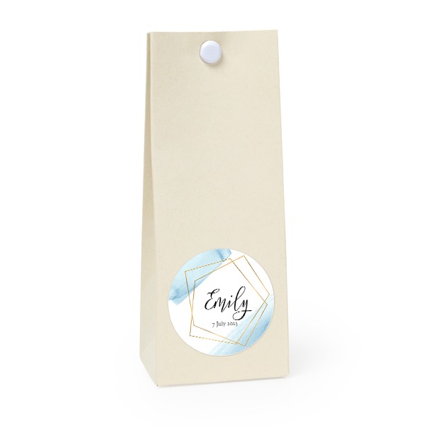 Sachet confiseur rond vanille lot de 12
