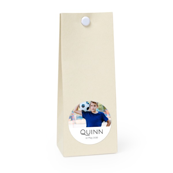 Sachet confiseur rond vanille lot de 12