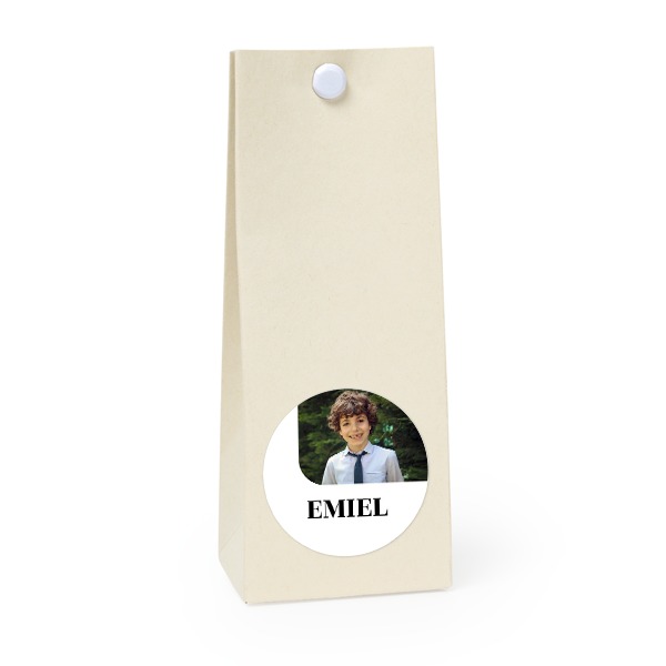 Party favours bag vanilla round 4cm Party favours bag vanilla round 4cm