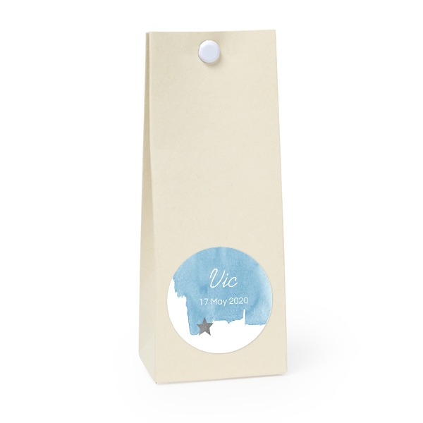Party favours bag vanilla round 4cm Party favours bag vanilla round 4cm