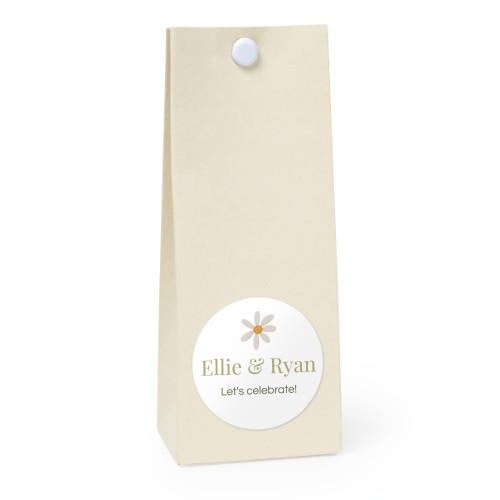 Sachet confiseur rond vanille lot de 12