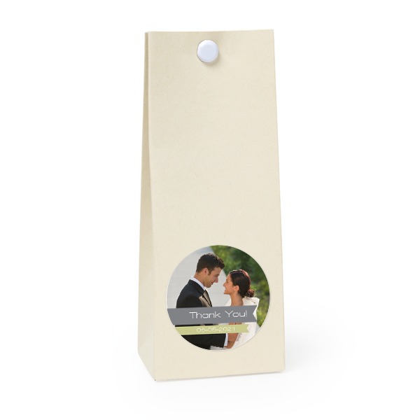 Sachet confiseur rond vanille lot de 12 Sachet confiseur rond vanille lot de 12
