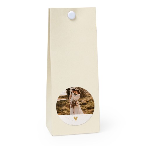 Sachet confiseur rond vanille lot de 12