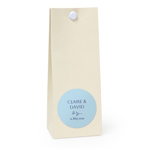 Sachet confiseur rond vanille lot de 12