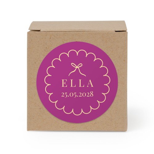 Classy Scallop Bow - Text Only