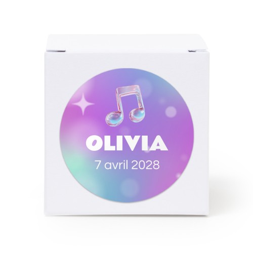 Holographic Music Notes