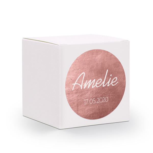 BoĂźte blanche, sticker rond (lot de 24) BoĂźte blanche, sticker rond (lot de 24)