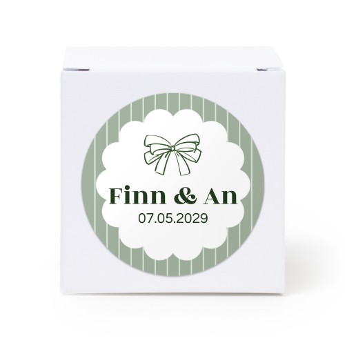 BoĂźte blanche, sticker rond (lot de 24) BoĂźte blanche, sticker rond (lot de 24)