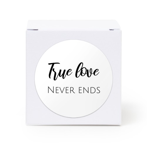 Partybox Weiss mit Sticker rund - 24 Stk. Partybox Weiss mit Sticker rund - 24 Stk.