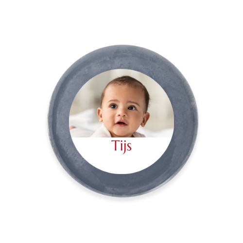 Red Text Small Photo