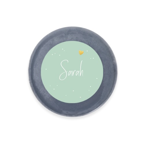 Gold Heart Dots - Text Only