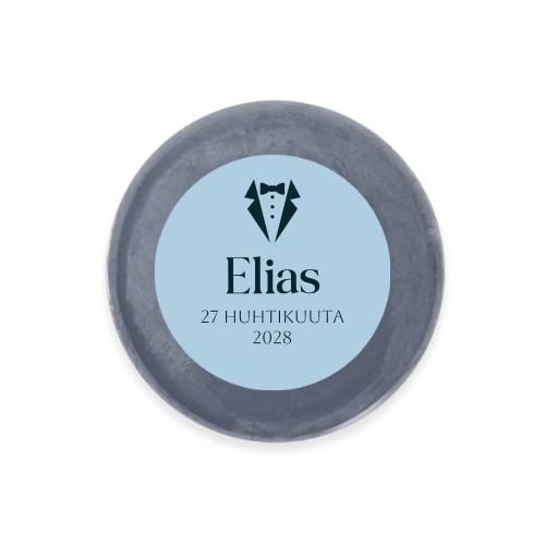 Round Bar of Soap with Sticker (set of 6)