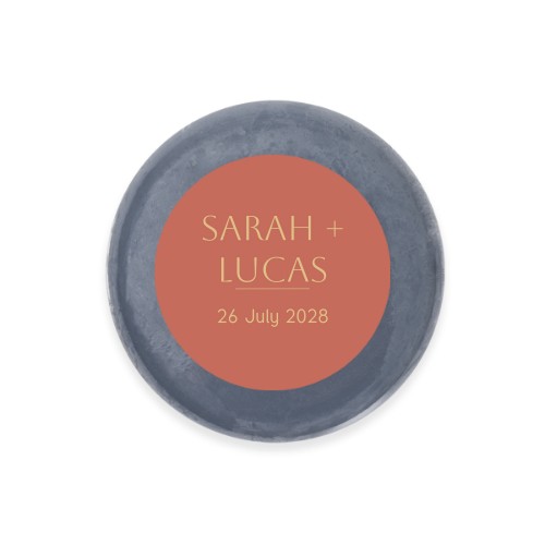 Round Bar of Soap with Sticker (set of 6)