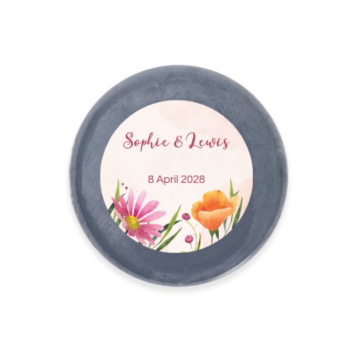 Round Bar of Soap with Sticker (set of 6)