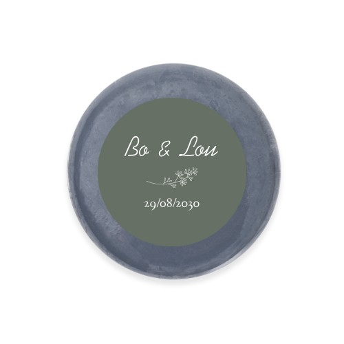 Round Bar of Soap with Sticker (set of 6)