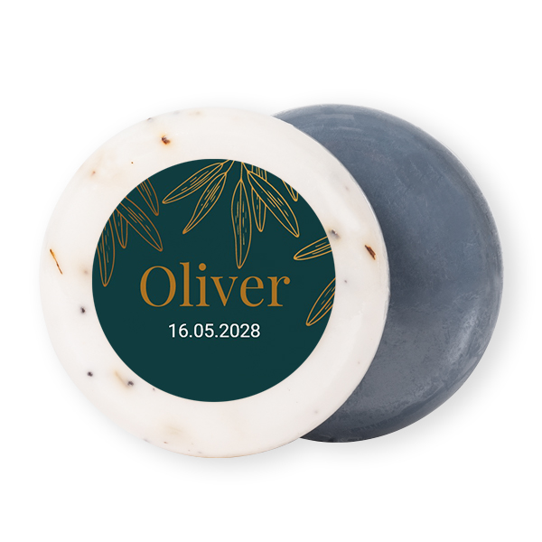 Round Bar of Soap with Sticker (set of 12)