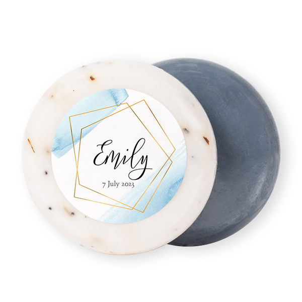 Round Bar of Soap with Sticker (set of 12)