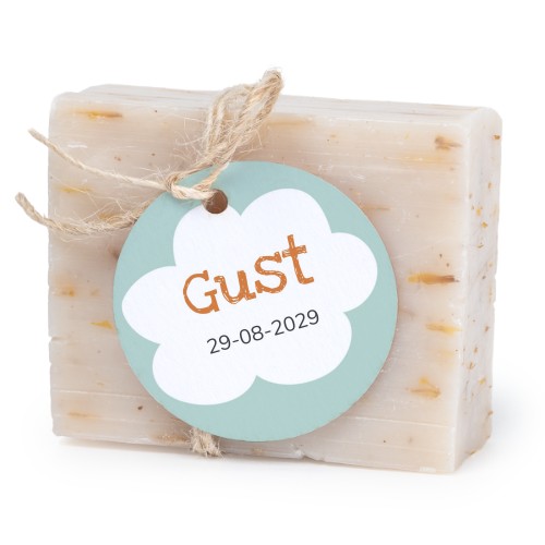 Fast tvål med rund etikett (6 st)