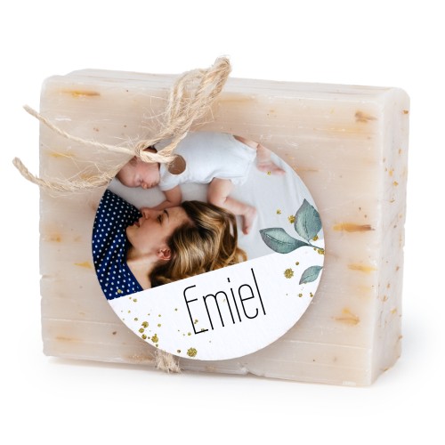 Soap bar with round label (6 pcs)