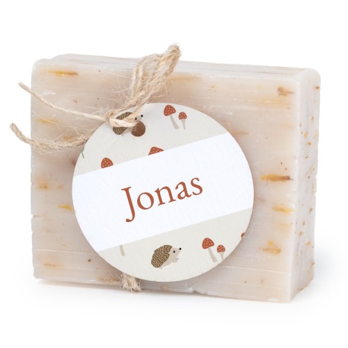 Soap bar with round label (6 pcs)