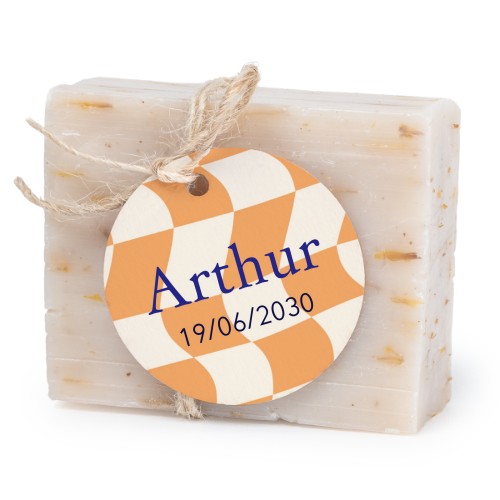 Seife mit rundem Etikett (6er-Set)