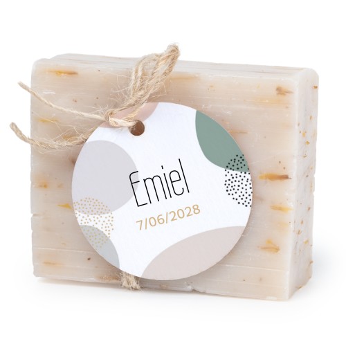 Soap bar with round label (6 pcs)