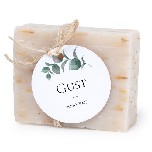 Zeepje met rond label (set van 6)