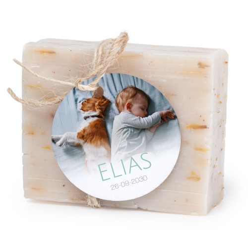 Soap bar with round label (6 pcs)