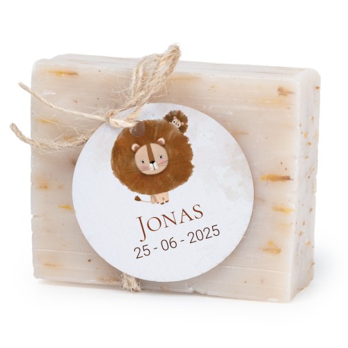 Soap bar with round label (6 pcs)