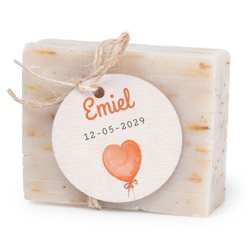 Fast tvål med rund etikett (6 st)