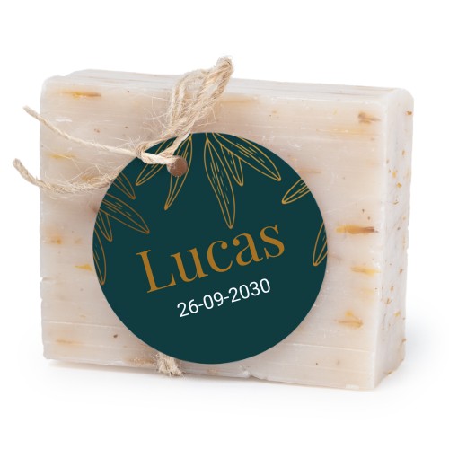 Soap bar with round label (6 pcs)