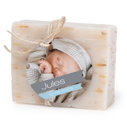 Lot de 6 savons avec étiquettes rondes Lot de 6 savons avec étiquettes rondes