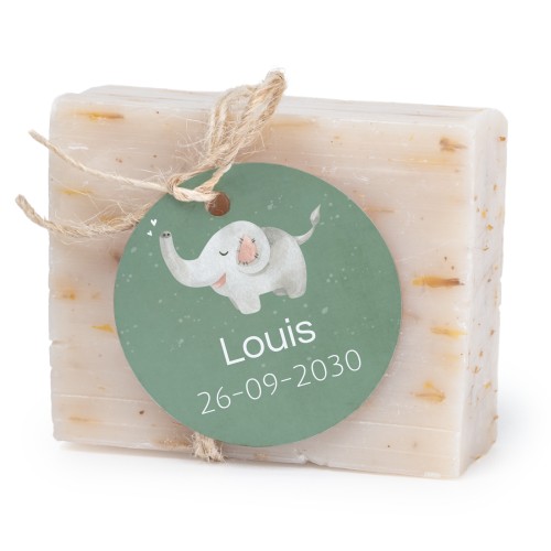 Soap bar with round label (6 pcs)