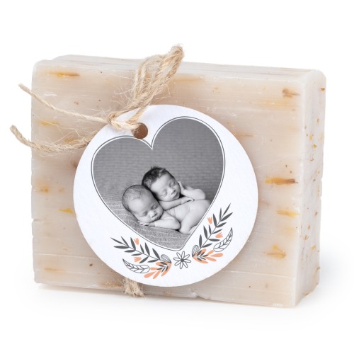 Fast tvål med rund etikett (6 st)