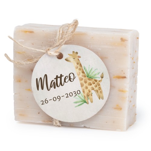 Seife mit rundem Etikett (6er-Set)