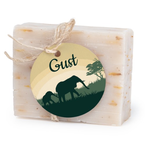 Seife mit rundem Etikett (6er-Set)