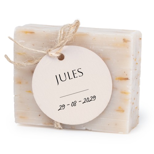 Zeepje met rond label (set van 6) Zeepje met rond label (set van 6)