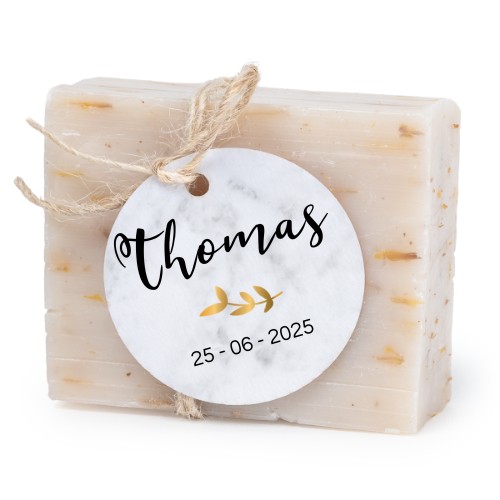 Seife mit rundem Etikett (6er-Set)