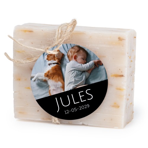 Seife mit rundem Etikett (6er-Set)