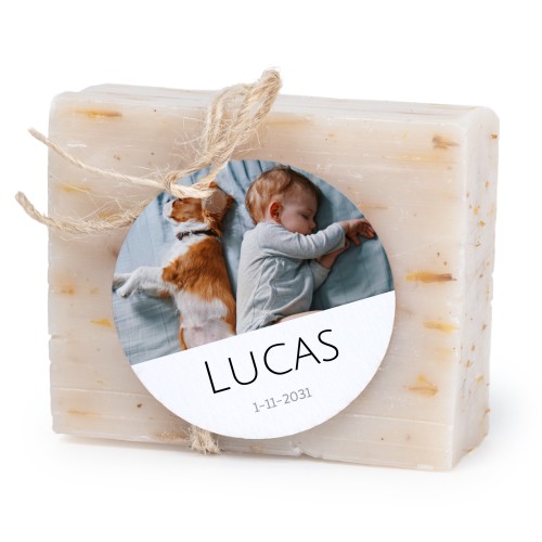 Zeepje met rond label (set van 6)