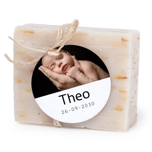 Soap bar with round label (6 pcs)