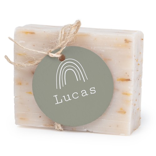 Soap bar with round label (6 pcs)
