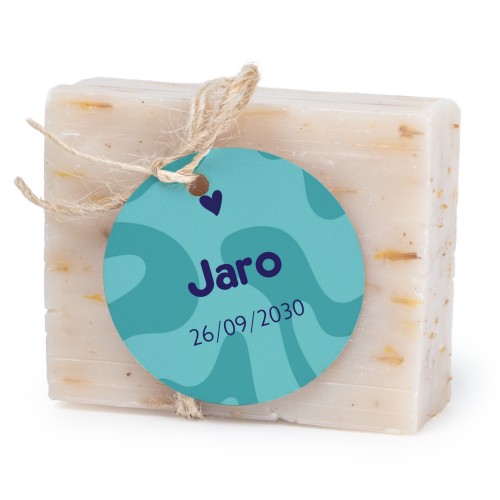 Soap bar with round label (6 pcs)