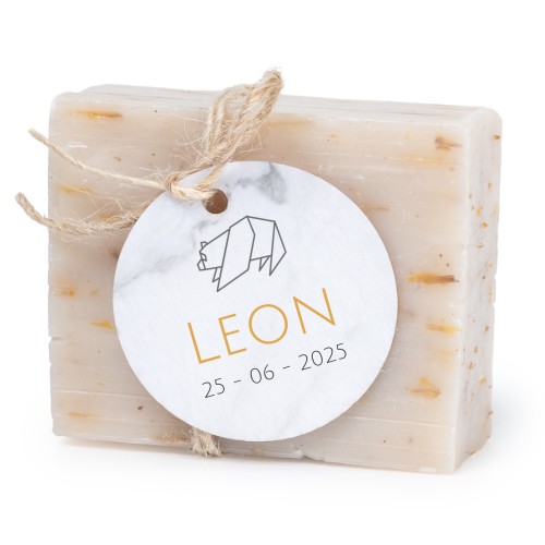 Fast tvål med rund etikett (6 st)