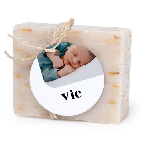Soap bar with round label (6 pcs)