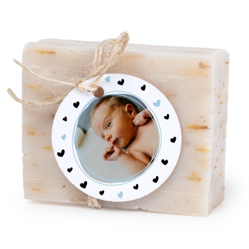 Soap bar with round label (6 pcs)