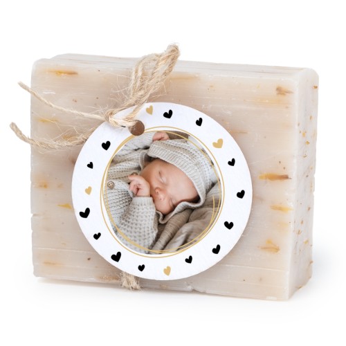 Soap bar with round label (6 pcs)