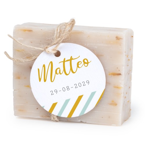 Soap bar with round label (6 pcs)